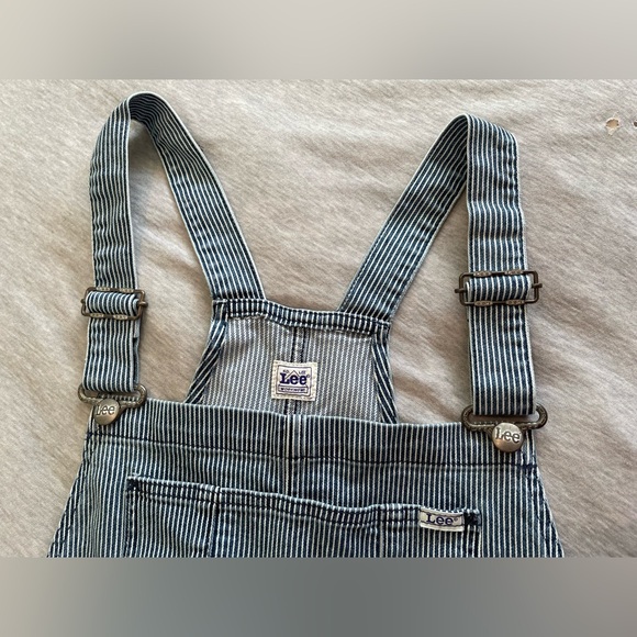 Lee Women's Relaxed Fit Heritage Overall Utility Details railroad stripe XXL - Picture 7 of 8